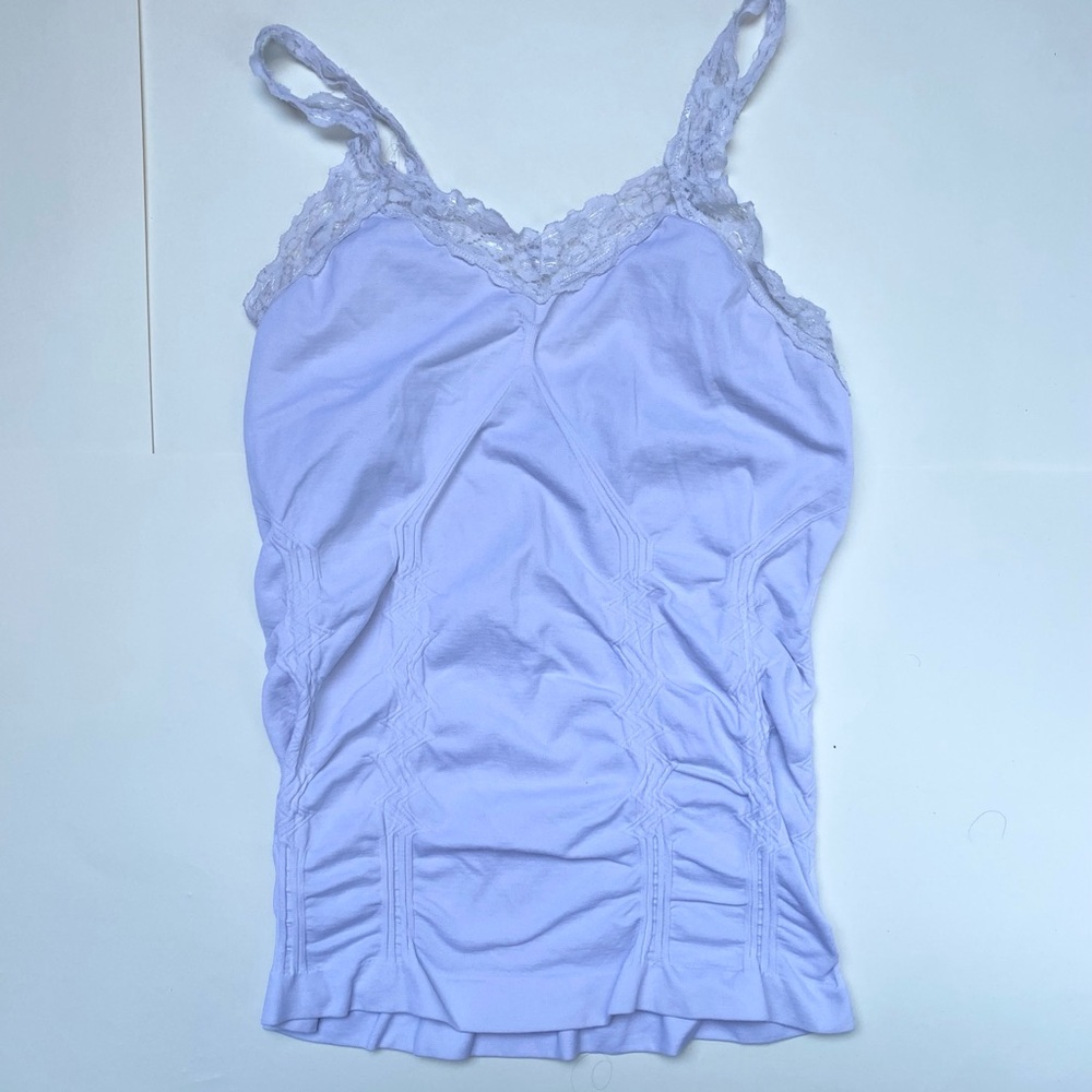 White Lace Trim Camisole
